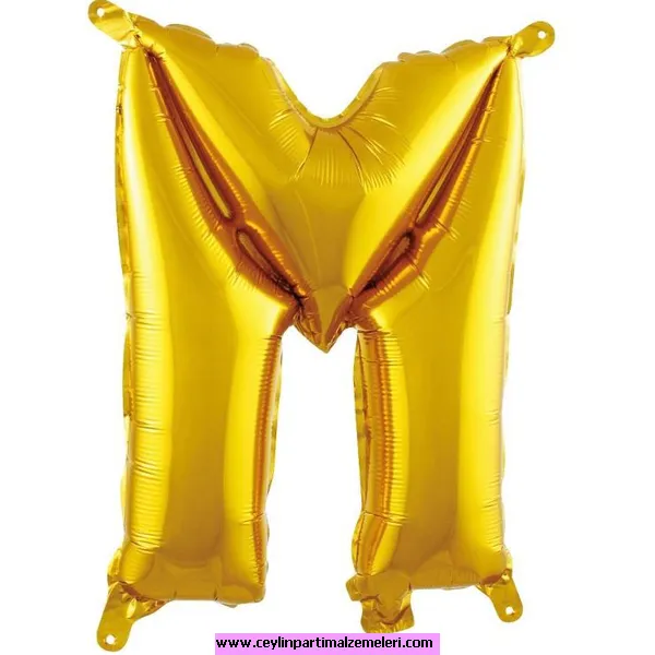 M Gold Folyo Balon